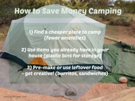 save money camping