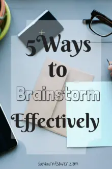 Unable to brainstorm because you're so busy? It's time to reclaim your you time! 5 Ways to Brainstorm Productively via @sunburntsaver