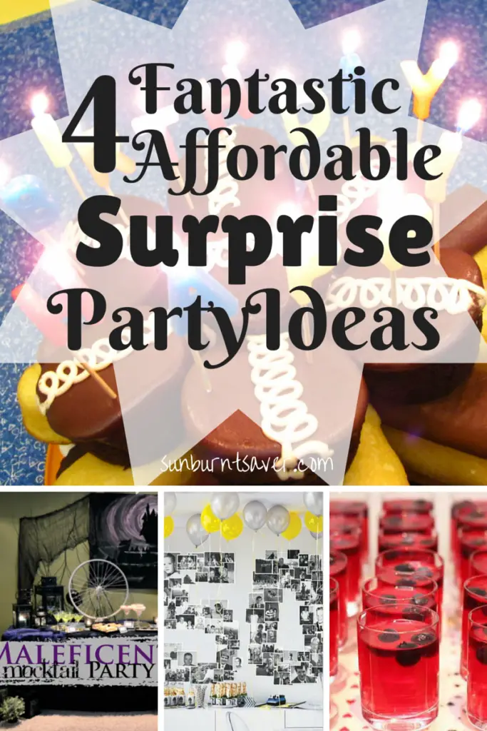 4 tips for throwing an affordable surprise party via @sunburntsaver