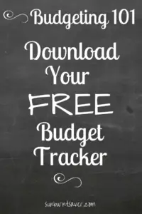 Want to track your income and see where your money goes every month? You need a budget! Download Sunburnt Saver's Budget Tracker here!