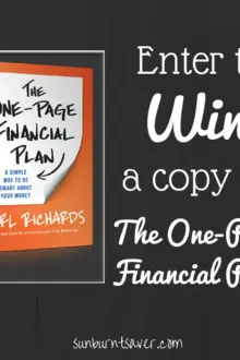 Enter to win your copy of The One-Page Financial Plan and get back on budgeting track!