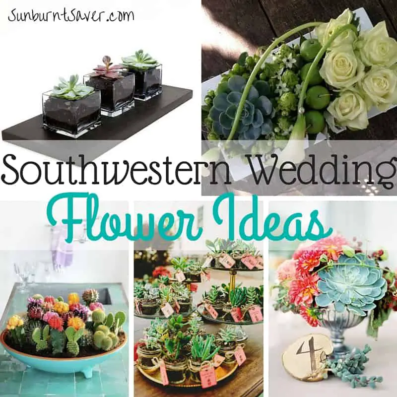 Want to have a southwestern wedding? You need southwestern wedding flowers! Here are several great centerpiece and southwestern wedding favor ideas!