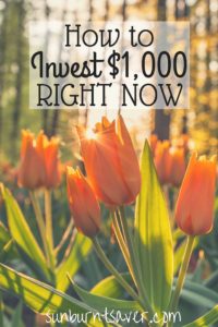 Save $1,000 or receive $1,000 as a gift? Here are some sensible ways to invest $1,000 right now!