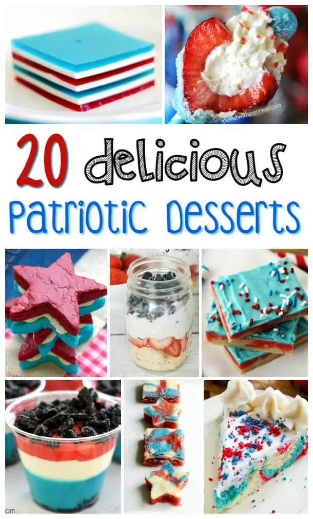 Looking for some patriotic desserts to bring to your 4th of July party? Check out these delicious and easy Fourth of July dessert party ideas!