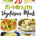 Want to save money, eat well and not spend a ton of time in the kitchen? Check out these 20 minute, delicious and quick vegetarian meals!