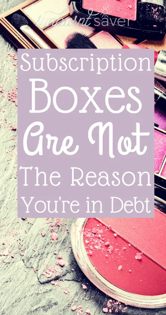 Subscription boxes are not the reason why you're still in debt, but there are times when subscription boxes do and don't make sense.
