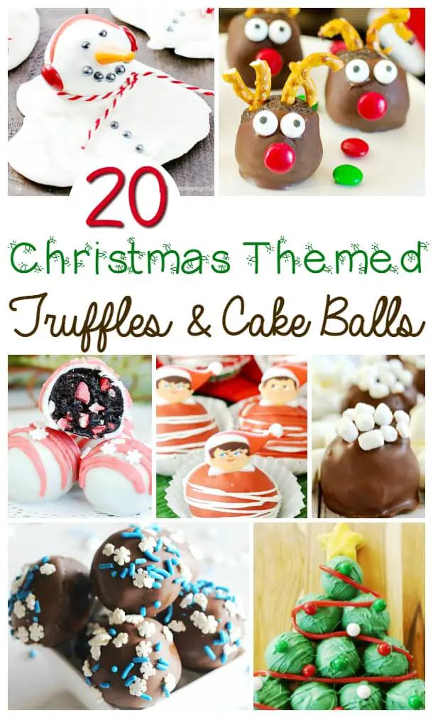 20 Christmas-themed truffle and cake balls