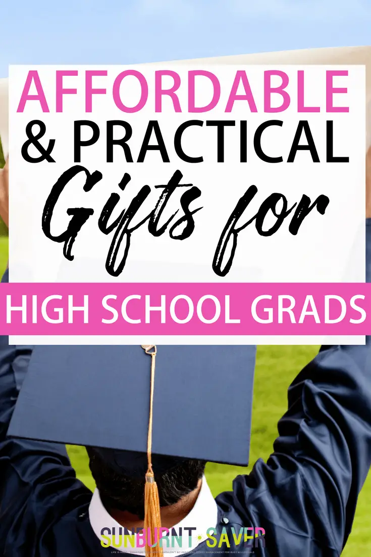 Looking for affordable and practical gifts for high school grads? This short and practical list will help your high school grad succeed in college or where ever life takes him/her!