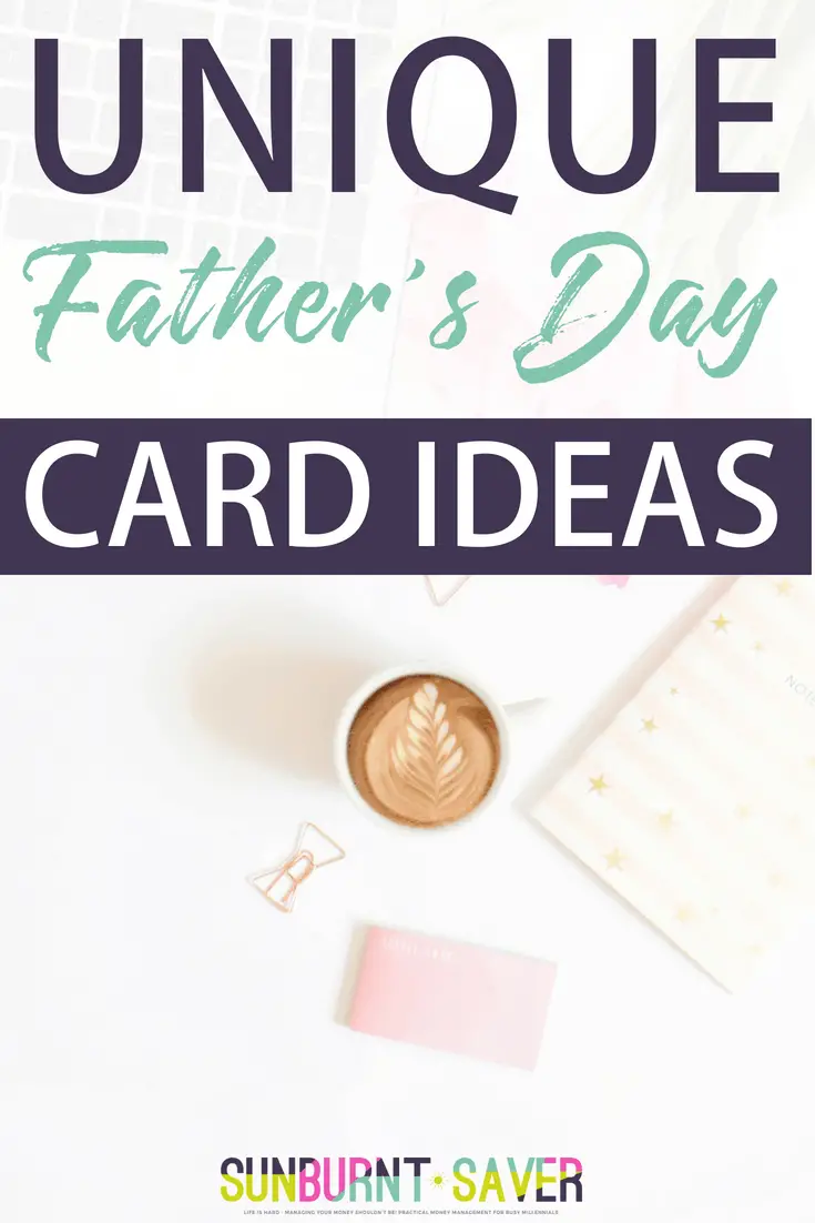 We\'re a few weeks out from Father\'s Day, but it\'s never too early to start thinking about what you\'re going to get Dad! Can\'t send a gift this year? Here are some unique and frugal #FathersDay card ideas -Unique Father’s Day gifts, Father’s Day crafts for kids, Father’s Day cards, Father’s Day party ideas
