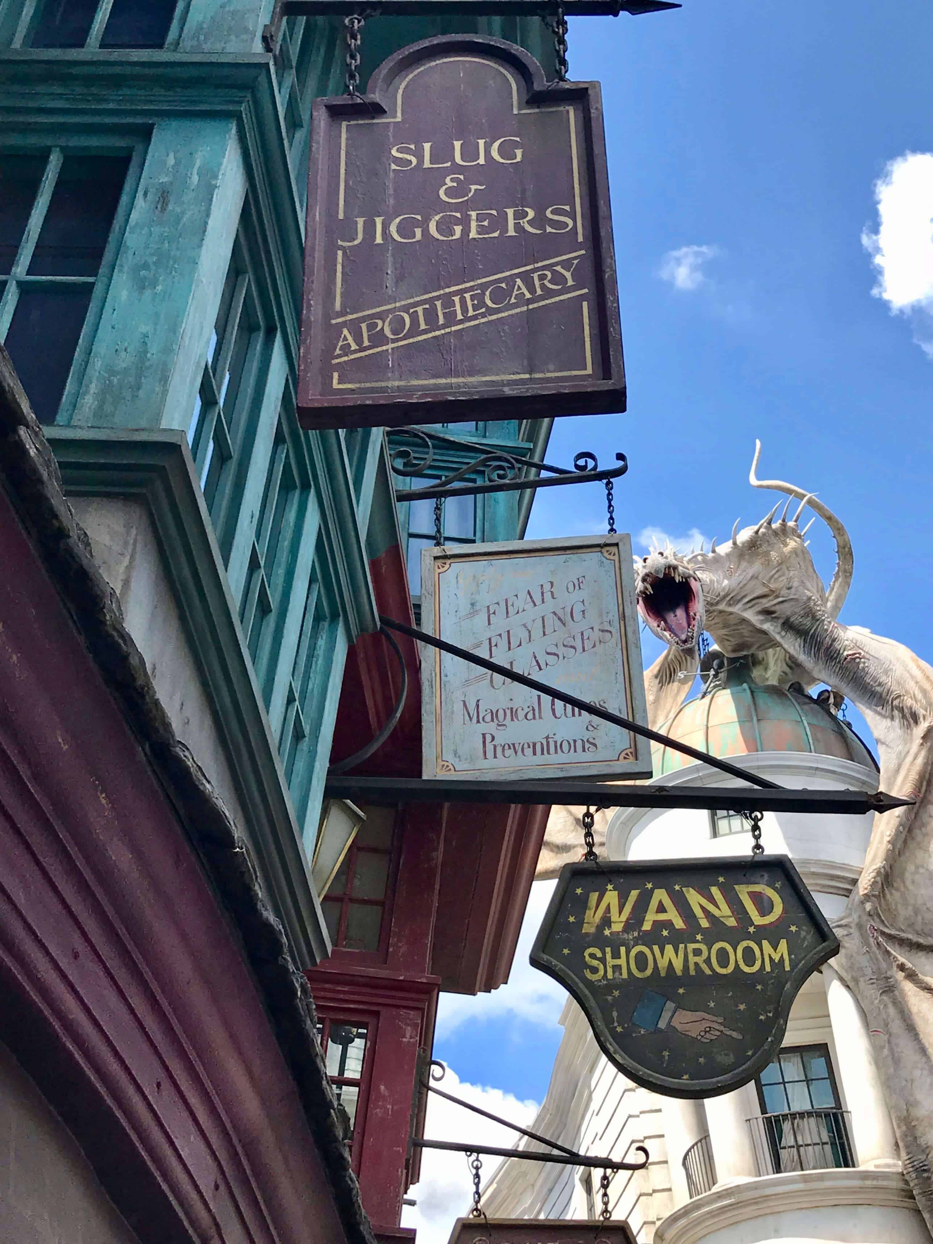 Harry Potter World dragon at Gringotts