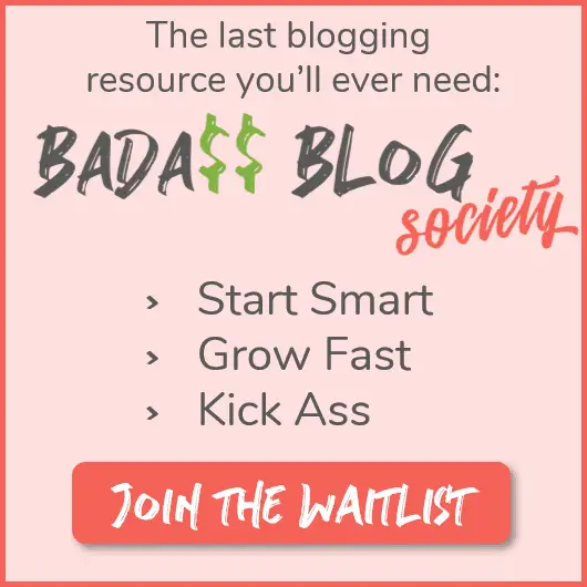 image of sign up for the badass blog society